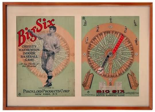 1922 Christy Mathewson Big Six Game